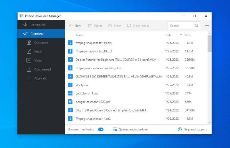 #软件 #解析 #开源⬇️ Xtreme Download Manager - 开源下载管理器▎软件功能：下载管理器▎软件平台：#Windows #macOS #Linux▎软件介绍：一个开源下载管理工具，支持多种协议，包括 HTTP、HTTPS、FTP 等，XDM 可以从几乎所有视频流媒体网站下载内容，能够下载视频、音乐、文档等各种类型的文件