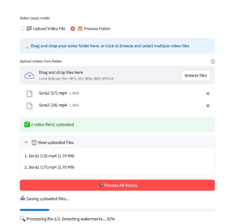 ⭐️ #软件 #开源 #工具🤖 SoraWatermarkCleaner - Sora2 生成视频水印去除工具▎软件平台：#Windows▎软件介绍：一个基于深度学习的视频水印去除工具，主要用于清除由 Sora2 生成视频中自动添加的水印，支持批量处理视频、提供命令行与 Web 界面两种使用方式