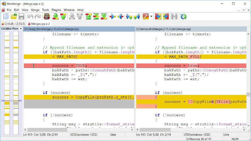 #软件 #工具 #开源🗂 WinMerge - 开源 Windows 文件对比分析工具▎软件功能：文件对比与合并▎软件平台：#Windows▎软件介绍：一款 Windows 开源文件对比和合并工具，它可以比较文件和文件夹，以易于理解和处理的可视化文本格式显示差异