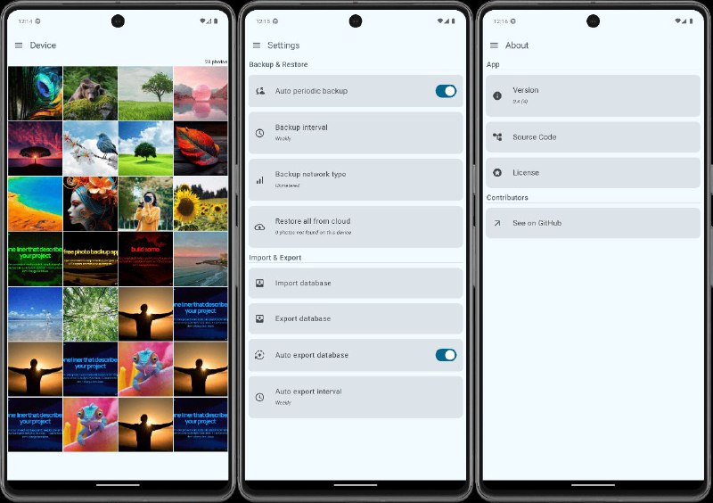 #软件 #备份 #工具 #Telegram☁️ Whitehole - 基于 Telegram 的照片备份管理工具▎软件功能：照片备份和管理▎软件平台：#Android▎软件介绍：一个基于 Telegram 的照片管理器，具备多种功能，包括创建和管理备份、完全自定义、自动定期同步等