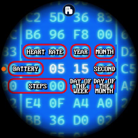 有亿点高级的hex进制表盘，高级到每次看时间都要老半天