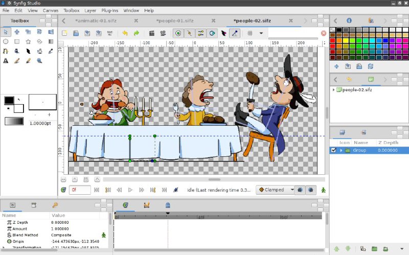 #软件 #工具 #开源🎨 Synfig - 开源跨平台 2D 动画制作软件▎软件平台：#Windows #macOS #Linux▎软件介绍：一款免费且开源的 2D 矢量动画制作软件，旨在通过矢量和位图艺术创作电影级质量的动画，减少逐帧绘制的需求，从而以更少的人力和资源制作高质量的 2D 动画