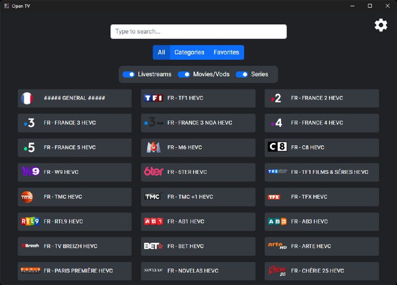 #软件 #开源 #IPTV📺 Open TV - 快速、简单强大的 IPTV 应用▎软件平台：#Windows #macOS #Linux▎软件介绍：一款开源的 IPTV 应用程序，旨在为用户提供简洁、快速且功能丰富的观看和管理电视节目的体验