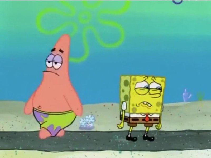 不，朋友 我们好像已经渐行渐远了，过去我们在一起很快乐，可现在我们不能兼容了，我们应该分道扬镳了，这就是人生，人生……懂吗？也许以后我们会再次相逢，请你勿忘我，海绵宝宝先生