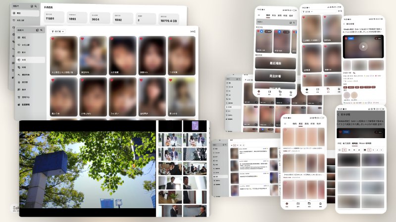 ⭐️ #软件 #工具🌸 SakuraMedia - 面向 NAS 用户的 NSFW 观影平台🗂 软件平台：#Windows #macOS #Android #iOS🗂 软件介绍：一款面向 NAS 用户的媒体管理与观影平台，主要用于管理和观看 JAV 等影视资源