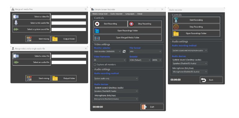 #软件 #工具 #开源📷 Simple Screen Recorder - 开源屏幕录制工具▎软件功能：屏幕录制▎软件平台：#Windows▎软件介绍：一款简单易用的屏幕录制软件，它可以录制屏幕活动和音频，支持选择音频输入/输出设备、编码格式、文件格式和帧率