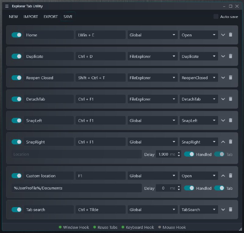 #软件 #工具 #开源💻 ExplorerTabUtility - Windows 11 资源管理器增强工具▎软件平台：#Windows▎软件介绍：一款专为 Windows 11 开发的开源工具，可将多个资源管理器窗口自动合并为标签页，类似浏览器的多标签管理方式